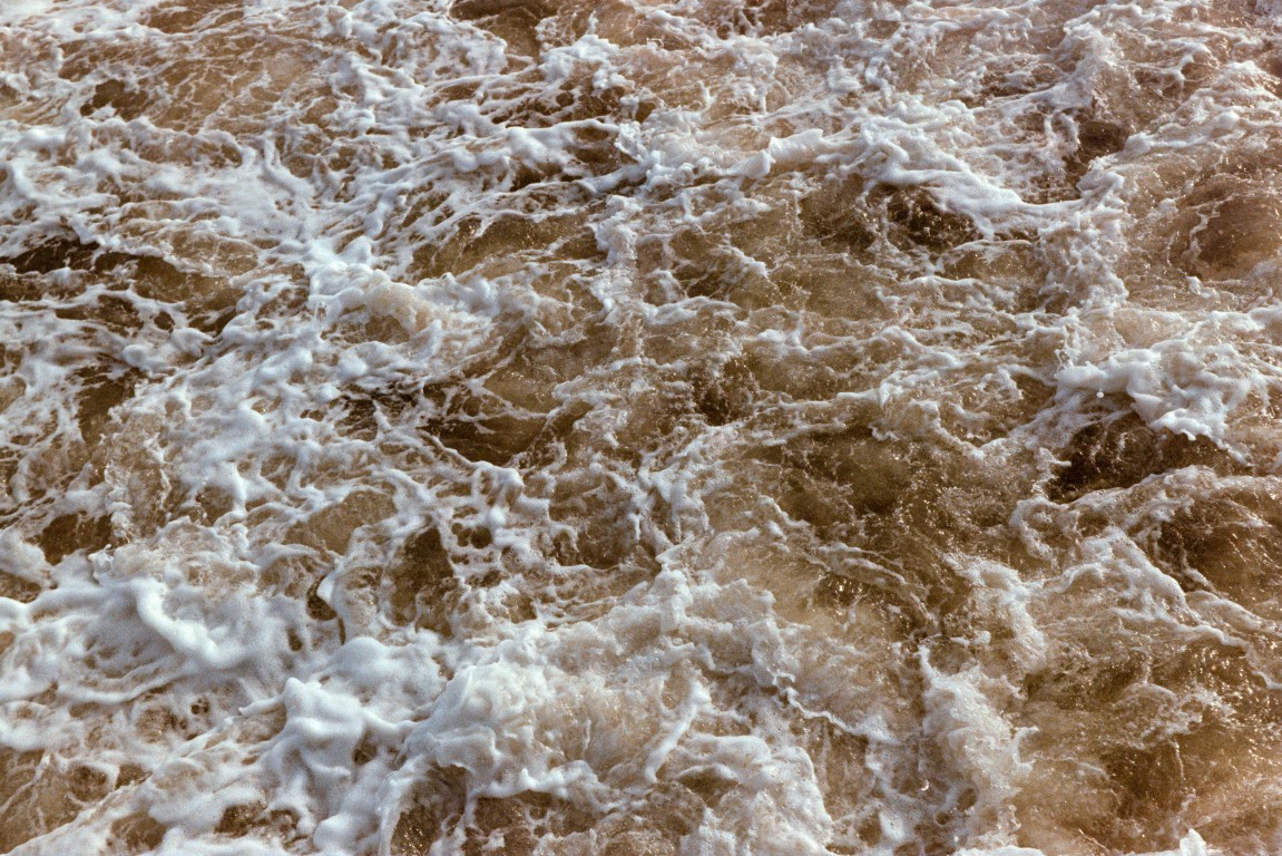 waves and water from above